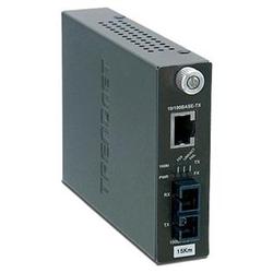 TRENDNET TRENDnet TFC-110S15i Intelligent Fast Ethernet Media Converter - 1 x RJ-45 , 1 x SC Duplex - 10/100Base-TX, 100Base-FX