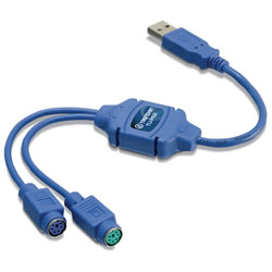 TRENDWARE INTERNATIONAL TRENDnet USB to PS/2 Cable Adapter - 1.37