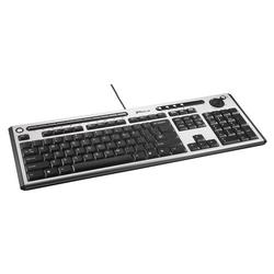 Targus AKB04US Slim Internet Media USB Keyboard - USB - Silver, Black
