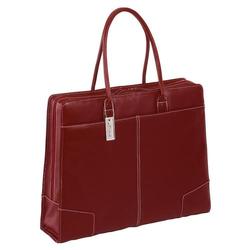 Targus Jackie Notebook Tote - Top Loading - Handle - Leather - Red