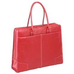 Targus Signature Series Ladies Notebook Bag - Top Loading - Handle - Leather - Red