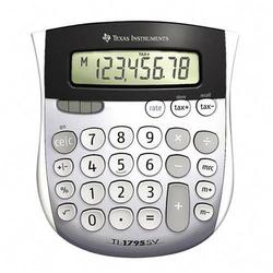 TEXAS INSTRUMENTS Texas Instruments TI-1795SV Solar Calculator With Tax Key - 8 Character(s) - LCD - Solar, Battery Powered - 1 x 4.3 x 5.1 - Gray