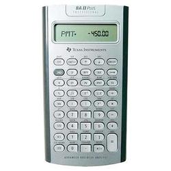 TEXAS INSTRUMENTS Texas Instruments TI BA II Plus Professional Financial Calculator - 10 Character(s) - LCD - Battery Powered