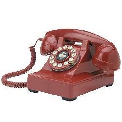 Crosley The 302 Desk Phone - Red - - CR60-IV