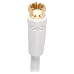 RCA Thomson RG6 Digital Coaxial Cable - 1 x F-connector - 1 x F-connector - 3ft - White