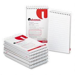Universal Office Products Top Wirebound Memo Book, 3 x 5, Narrow Ruled, 50 Sheets/Book, 12 Books/Box (UNV20435)