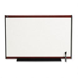 Quartet Manufacturing. Co. Total Erase® Dry Erase Board with Prestige™ Mahogany Frame, 36 x 24 (QRTTE543M)