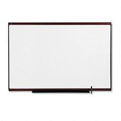 Quartet Manufacturing. Co. Total Erase® Dry Erase Board with Prestige™ Mahogany Frame, 72 x 48 (QRTTE547M)