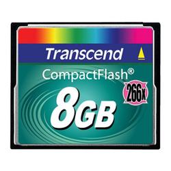 TRANSCEND INFORMATION Transcend 8GB CompactFlash Card -266x - 8 GB