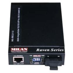 MILAN TECHNOLOGY Transition Networks Raven MIL-RC3000 UTP to Fiber Media Converter - 1 x RJ-45 , 1 x SC - 10/100Base-TX, 100Base-FX (MIL-RC3413-15)