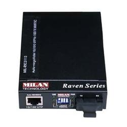 MILAN TECHNOLOGY Transition Networks Raven MIL-RC3000 UTP to Fiber Media Converter - 1 x SC Duplex - 1000Base-SX