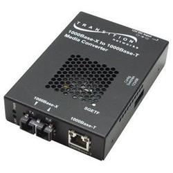 TRANSITION NETWORKS Transition Networks SGETF1014-110 Gigabit Ethernet Media Converter - 1 x RJ-45 , 1 x SC - 1000Base-T, 1000Base-LX - Wall-mountable
