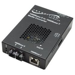 TRANSITION NETWORKS Transition Networks SGETF1029-111 Gigabit Ethernet Media Converter - 1 x RJ-45 , 1 x SC - 1000Base-T, 1000Base-LX - Wall-mountable