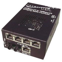 TRANSITION NETWORKS Transition Networks Stand-Alone Fast Ethernet Media Converter - 5 x RJ-45 , 1 x ST Duplex - 10/100Base-TX, 100Base-FX