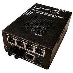 TRANSITION NETWORKS Transition Networks T1/E1 Ethernet to Fiber Transport Mux Stand-Alone Media Converter - 4 x RJ-48 , 1 x SC , 1 x mini-DIN , 1 x RJ-45 - T1/E1, 10/100Base-T (S4TEF1029-111-NA)