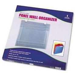 Advantus Corporation Transparent 3-Pocket Panel Wall Organizer, Polypropylene, Letter Size, 1 box (AVT75314)