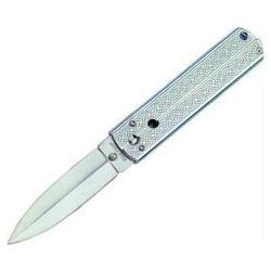 Cold Steel Triple Action, Stainless Handle, Double Edge, Plain