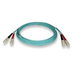 Tripp Lite 10Gb Aqua Duplex Multimode 50/125 Fiber Patch Cable - 32.81ft (N806-10M)