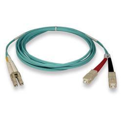 Tripp Lite Aqua Duplex Fiber Patch Cable - 2 x SC - 2 x LC - 32.81ft