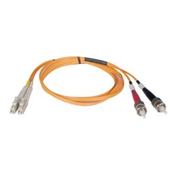 Tripp Lite Fiber Optic Duplex Patch Cable - 2 x ST - 2 x LC - 26.25ft - Orange