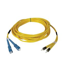 Tripp Lite Fiber Optic Duplex Patch Cable - 2 x ST - 2 x SC - 29.53ft - Yellow