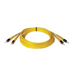Tripp Lite Fiber Optic Duplex Patch Cable - 2 x ST - 2 x ST - 16.4ft - Yellow