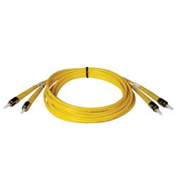 Tripp Lite Fiber Optic Duplex Patch Cable - 2 x ST - 2 x ST - 9.84ft - Yellow