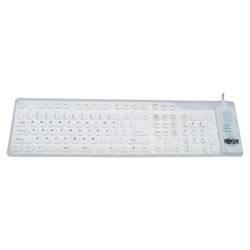 Tripp Lite IN3009KB Premier Flexible Keyboard - USB - 109 Keys - Opaque White