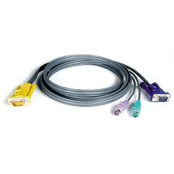 Tripp Lite KVM Cable - 2 x HD-15 - 2 x mini-DIN (PS/2) - 6ft
