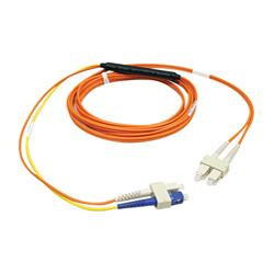 Tripp Lite Mode Conditioning Fiber Optic Patch Cable - 2 x SC - 2 x SC - 16.4ft - Yellow, Orange