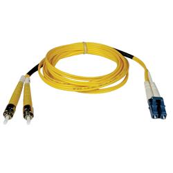 Tripp Lite N368-30M Fiber Optic Duplex Patch Cable - 2 x LC - 2 x ST - 100ft - Yellow