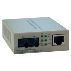 Tripp Lite N784-001-ST UTP to Fiber Media Converter - 1 x RJ-45 , 1 x ST Duplex - 10/100Base-TX, 100Base-FX