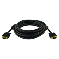 Tripp Lite SVGA/VGA Monitor Cable (Plenum) - 1 x HD-15 - 1 x HD-15 - 25ft - Black