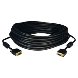 Tripp Lite SVGA/VGA Monitor Extension Cable (Plenum Rated) - 100ft - 1 x D-Sub (HD-15), 1 x D-Sub (HD-15) - Video Extension Cable - Black
