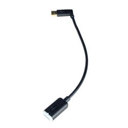 Tripp Lite USB Right Angle Extension Cable - 1 x Type A USB - 1 x Type A USB - 10 - Black