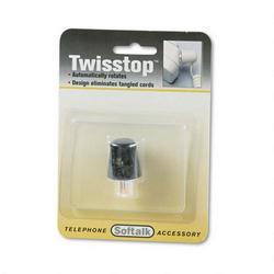 Softalk Sales Co. Twisstop™ Rotating Phone Cord Detangler, Black (SOF1501)