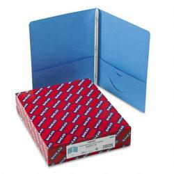 Smead Manufacturing Co. Two-Pocket Portfolios with Tang Fasteners, Blue, 25 per Box (SMD88052)