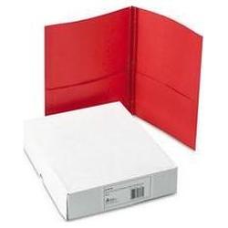 Avery-Dennison Two-Pocket Report Covers with Prong Fasteners, 11 x 8-1/2, Red, 25/Box (AVE47979)