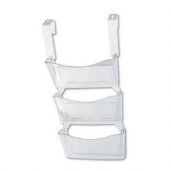 RubberMaid Unbreakable Three-Pocket Wall File Set & Hangers, Letter/A4 Size, Clear/White (RUB65994)