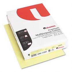 Universal Office Products Universal Office Premium Colored Paper - 20lb - 500 x Sheet - Canary (11221)