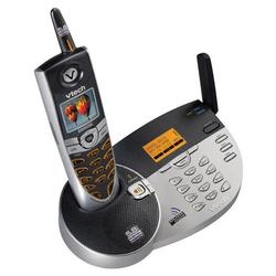 VTECH VTech i5857 Cordless Telephone - 1 x Phone Line(s) - Sub-mini phone Headset - Silver, Black