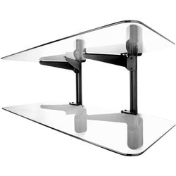 Vantage Point AXWG02-B A/V Component Shelf System - Glass - Black