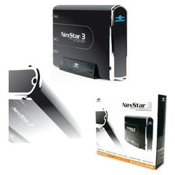 Vantec NexStar 3 NST-360SU-BK 3.5 Hard Drive Enclosure - Storage Enclosure - 1 x 3.5 - 1/3H Internal - Onyx Black