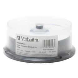 VERBATIM Verbatim 2.4x DVD+R Double Layer Media - 8.5GB - 120mm Standard - 20 Pack Cake Box