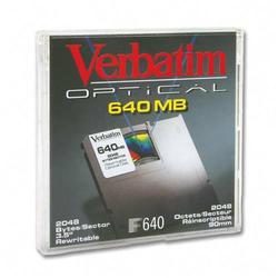 VERBATIM CORPORATION Verbatim 3.5 Magneto Optical Media - Rewritable - 640MB - 3.5 - 5x
