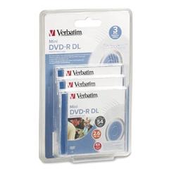 VERBATIM CORPORATION Verbatim 4x DVD-R Double Layer Media - 2.6GB - 3 Pack