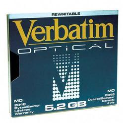 VERBATIM Verbatim 5.25 Magneto Optical Media - Rewritable - 5.2GB - 5.25 - 8x