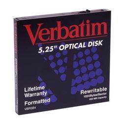 VERBATIM Verbatim 5.25 Magneto Optical Media - Rewritable - 650MB - 5.25 - 1x