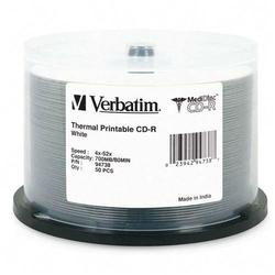 VERBATIM CORPORATION Verbatim 52x MediDisc CD-R Media - 700MB - 50 Pack