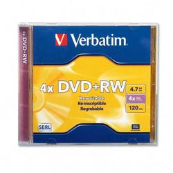 VERBATIM CORPORATION Verbatim DataLifePlus 4x DVD+RW Media - 4.7GB - 1 Pack